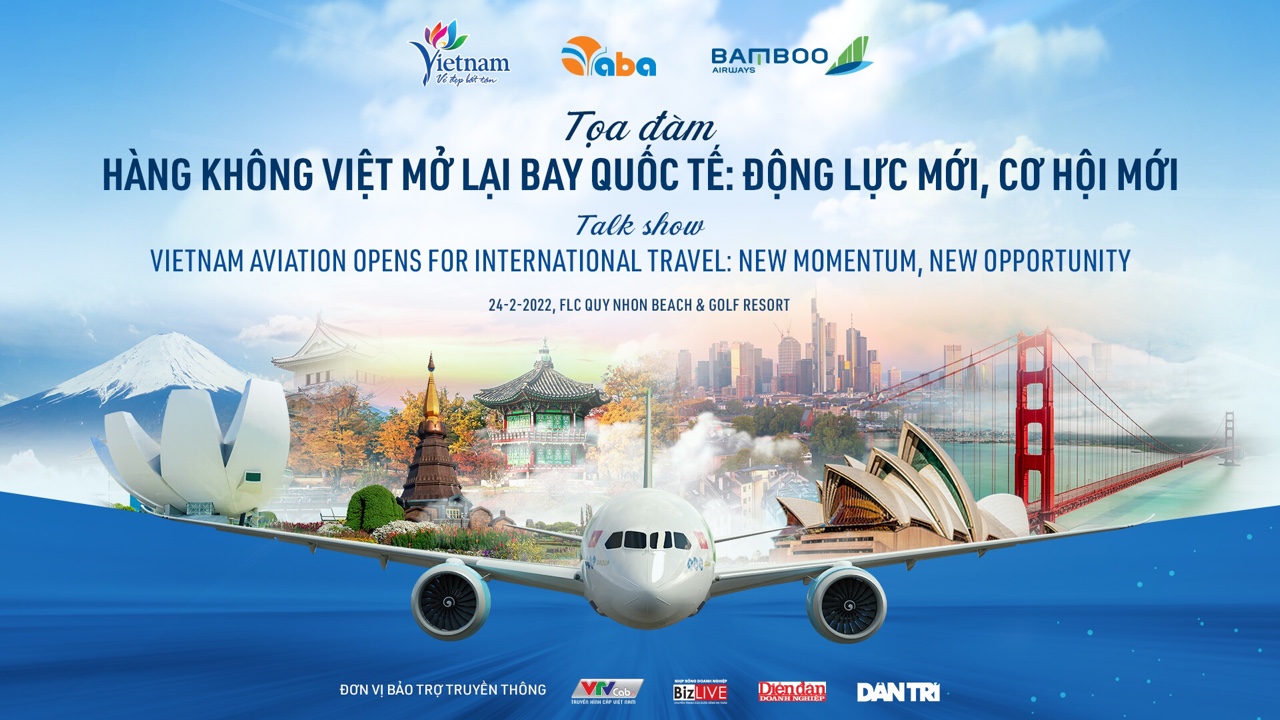 Tọa đàm “Hàng không Việt mở lại bay quốc tế: Động lực mới, cơ hội mới” sẽ diễn ra chiều 24/2 tại FLC Quy Nhơn, tỉnh Bình Định